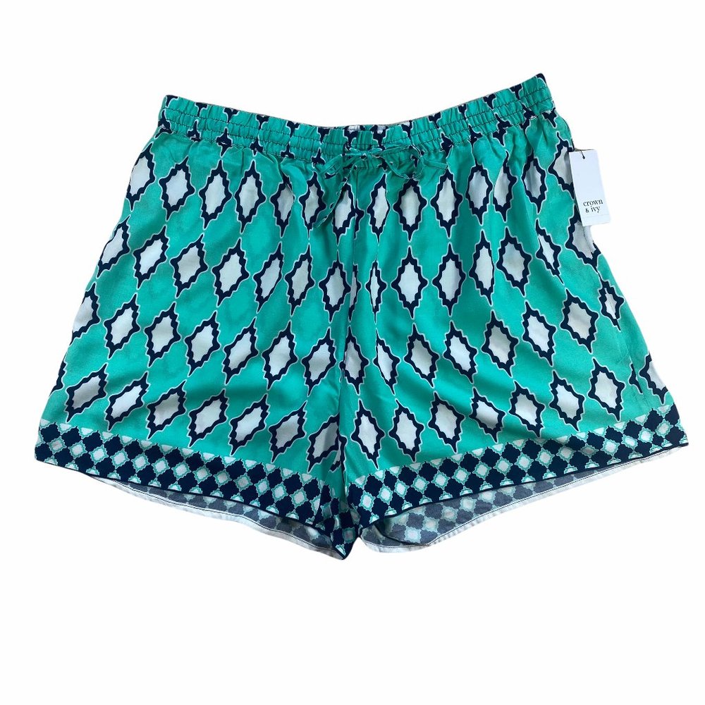 Crown & Ivy Rayon Elastic Waist shorts - XL